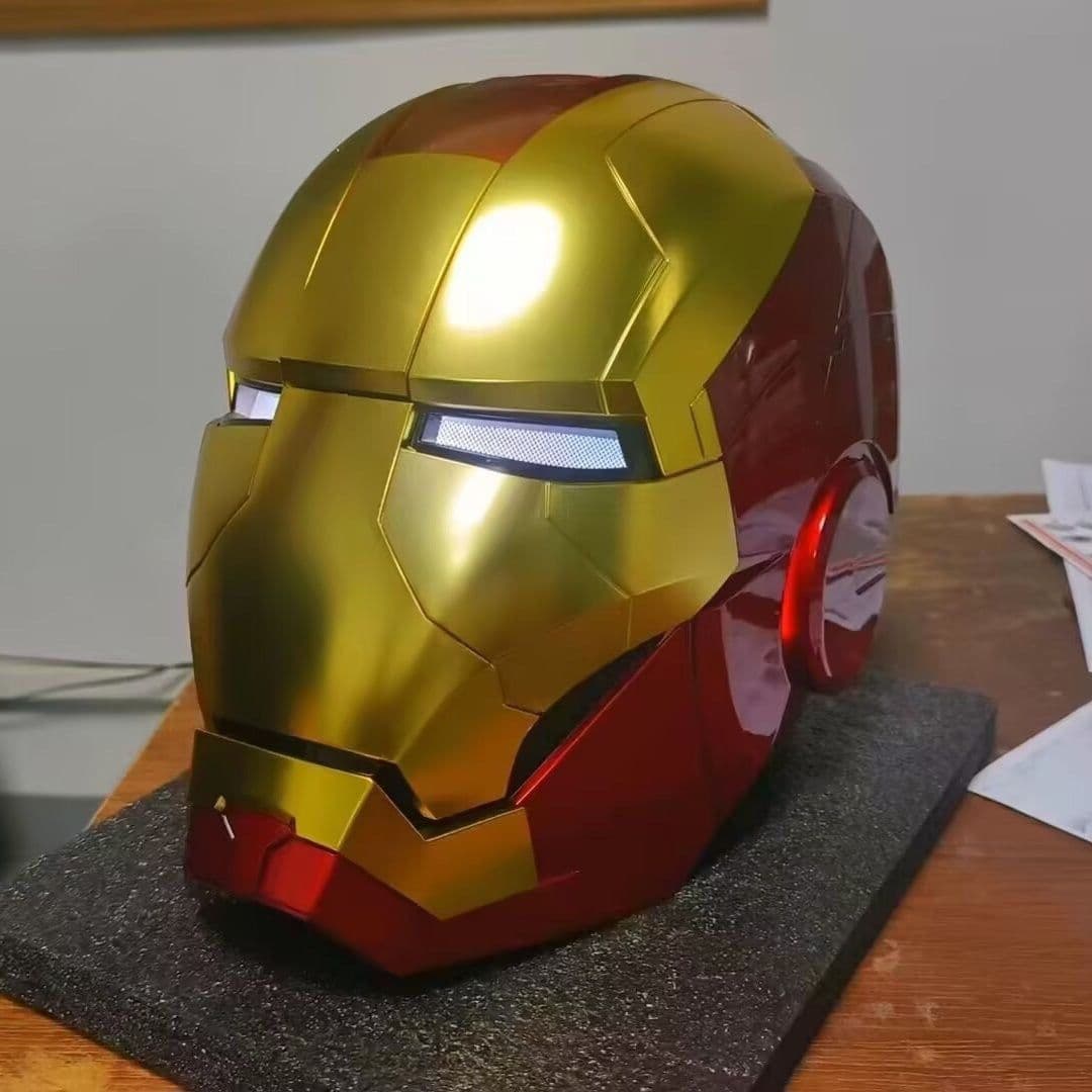 image-Jarvis Iron Man Helmet MK50 - 62cm Head Circumference - ABS Polished Ornament