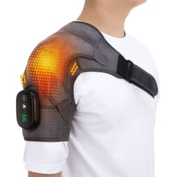 image-HailiCare D10220008 Electric Heating Shoulder Pads Pure Black