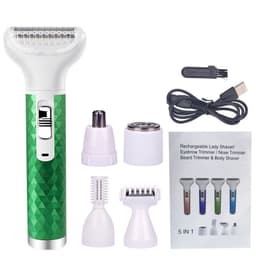 image-Electric Multi-Function Shaver for Women - USB Green