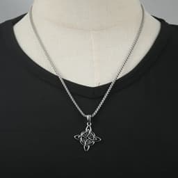 image-Vintage Gold Celtic Knot Pendant - Titanium Steel, Men's Trend