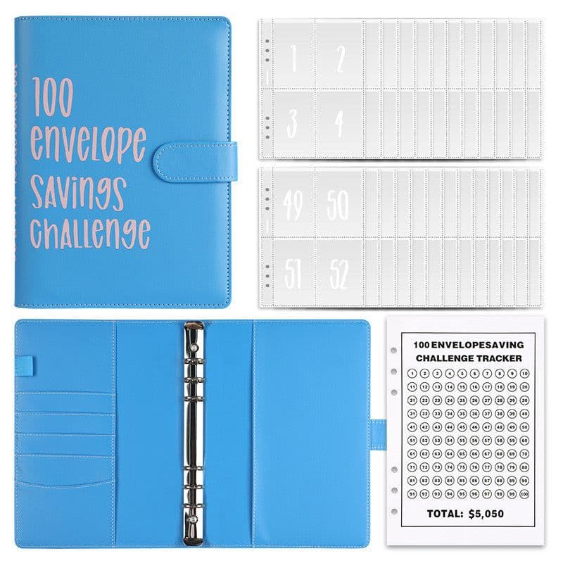 image-100 Days Saving Money Notebook - A5 Pink