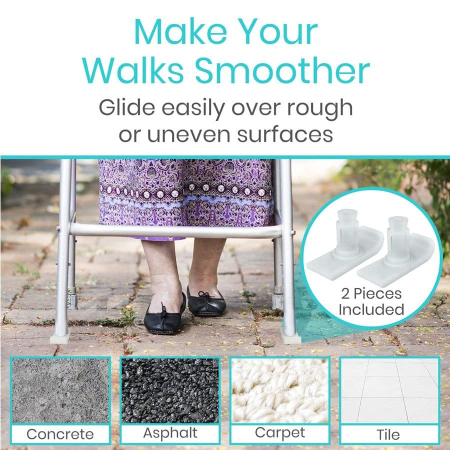 image-Cross-border Amazon Hot-selling Walker Universal Accessories Sled Foot Mat Glide Plate