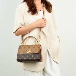 image-Longming Valley 2022 PVC Street Fashion Shoulder Messenger Bag - Contrast Color Small Square