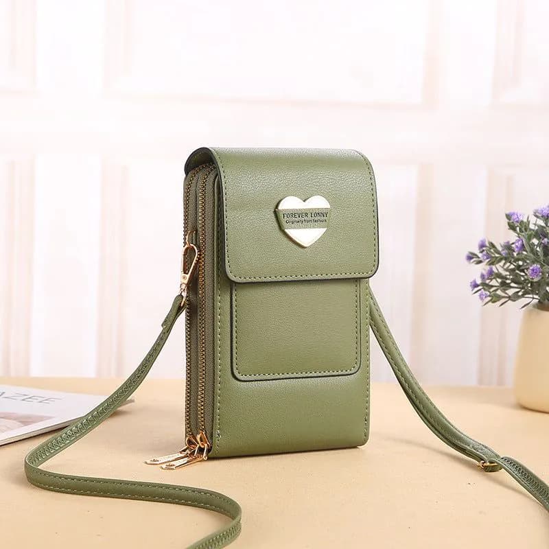image-2022 new touch screen mobile phone bag female small oblique cute mobile phone small bag fashion wallet vertical section
