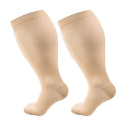 image-Compression Socks Plus Size 3XL-6XL Solid
