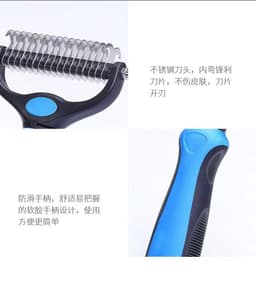 image-Pet Detangling Comb - Stainless Steel Dog Cat
