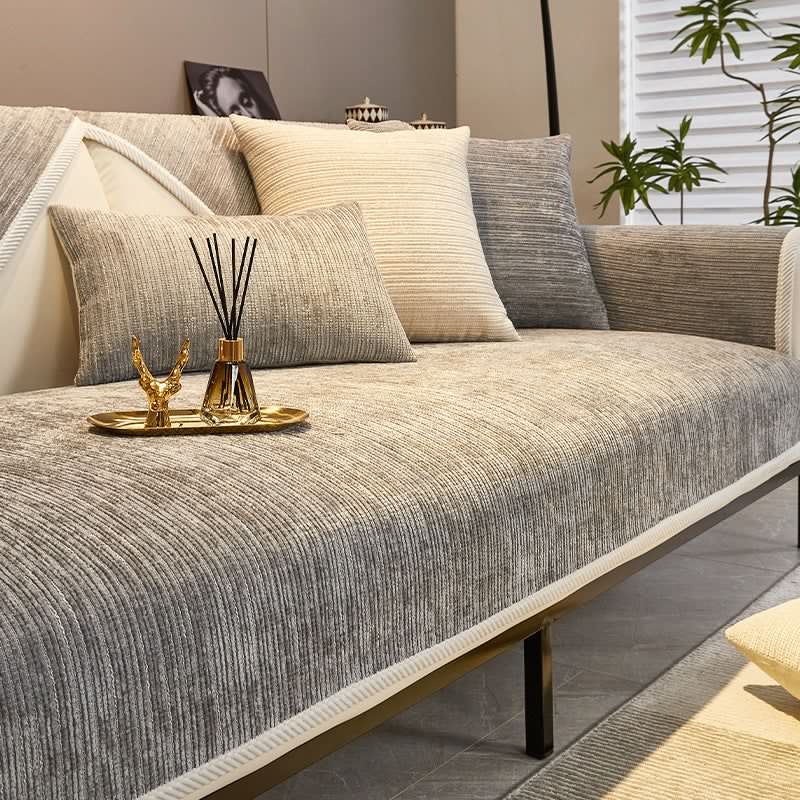 image-Hongyuan Fashion Chenille Sofa Cushion, Green, Universal Cover