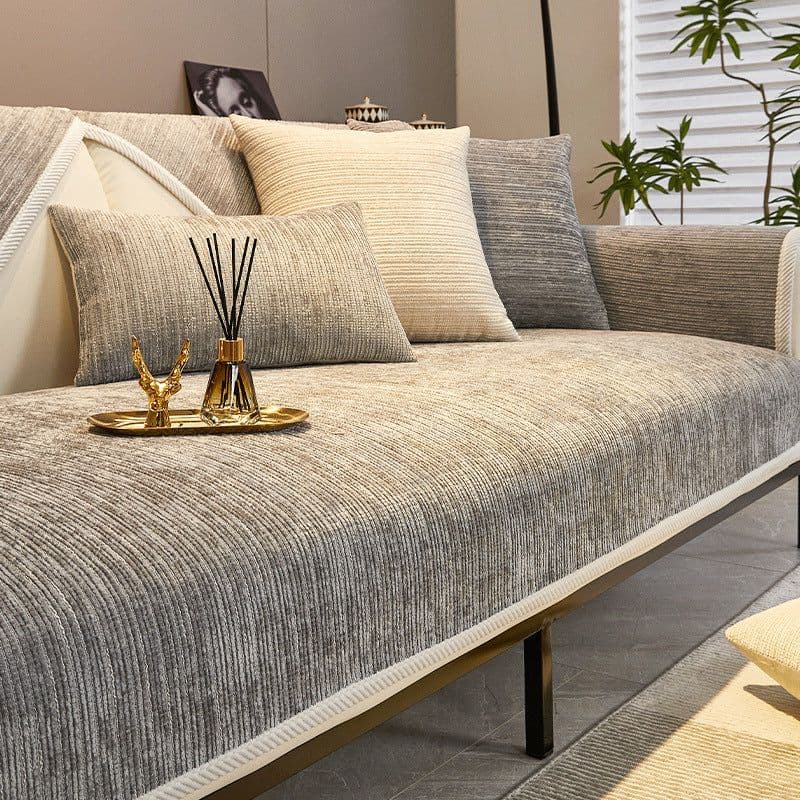 image-Hongyuan Fashion Chenille Sofa Cushion, Green, Universal Cover