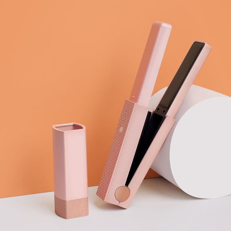 image-Portable straight and curling dual-use curling artifact cross-border hair straightening comb and curling iron splint that does not hurt the hair and buckles bangs straightening iron