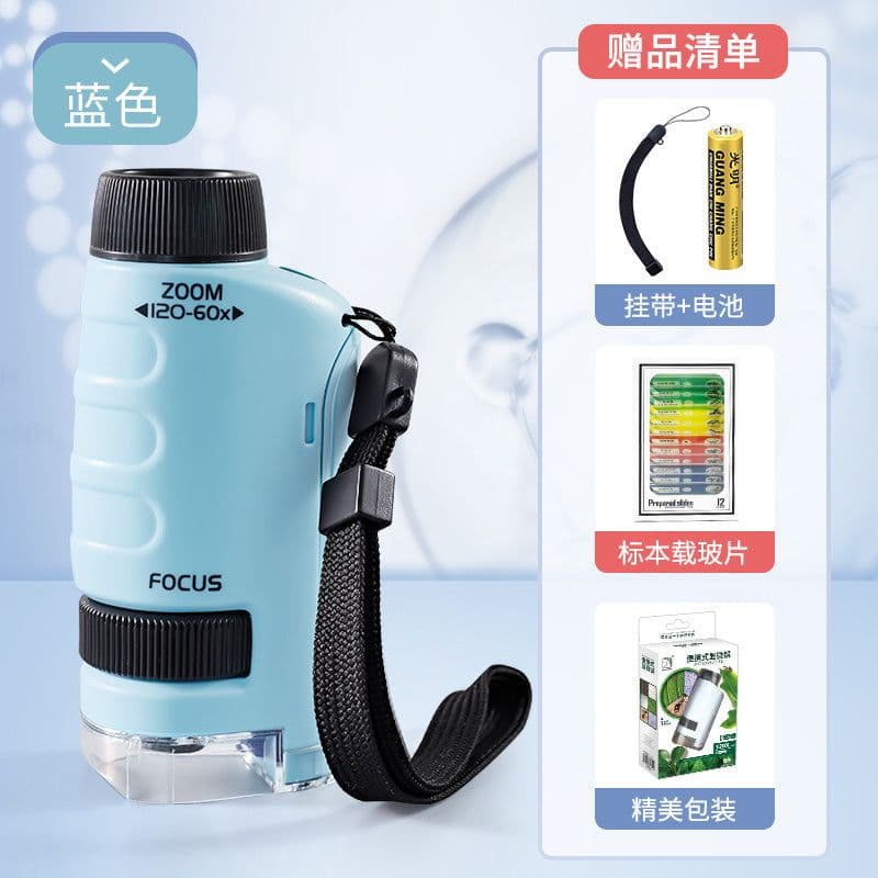 image-Children's Handheld Microscope - HD Optics - Science Toy for Kids 7-14