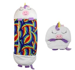 image-Children's Sleeping Bag Cocoon Panda Coral Fleece