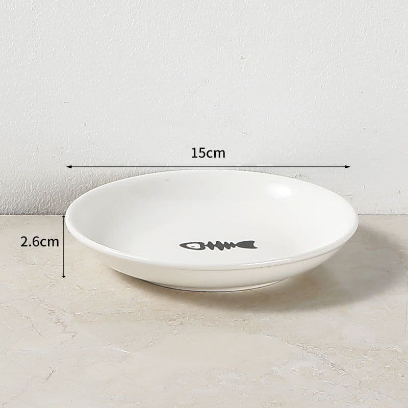 image-Ceramic Cat Bowl Set with Tall Neck Protector - Anti-Tipping Pet Bowls (57 characters)