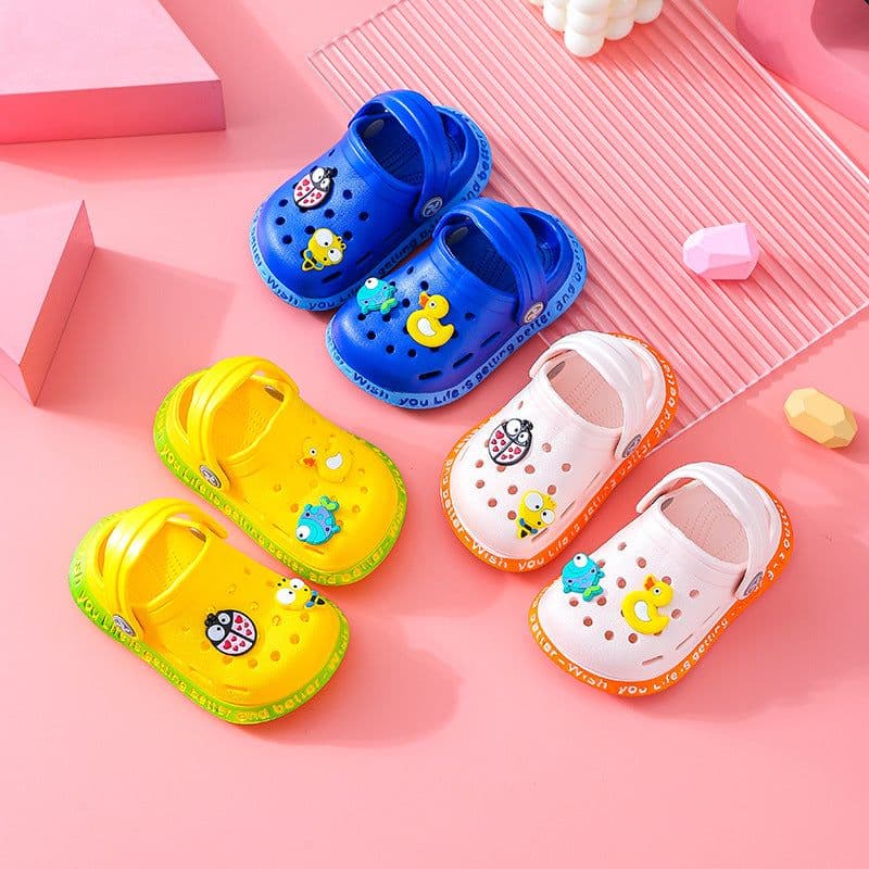 image-Baby Sandals - Grey Cartoon EVA Unisex 4-6Y