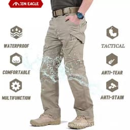 image-Outdoor Multi-Pocket Fishing Pants - Dark Night 5XL