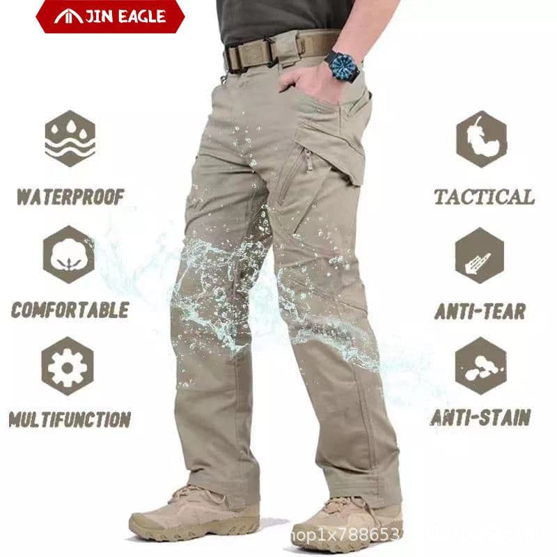 image-Outdoor Multi-Pocket Fishing Pants - Dark Night 5XL
