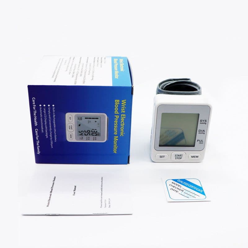 image-Wrist Blood Pressure Monitor - USB Rechargeable Voice TK-W202