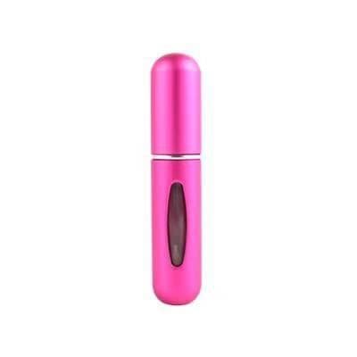 image-New portable 5ml mini self-pump perfume bottle bottom refillable spray bottle aluminum perfume empty bottle