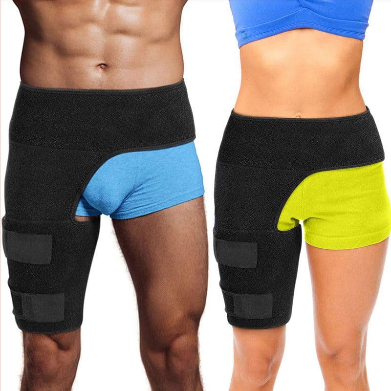 image-Cross-border Fitness Leggings - Black/Red Hip & Thigh Protection