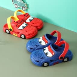 image-Crocs Boys' Cartoon Slippers - Summer Anti-Slip Sandals 1-3 Years