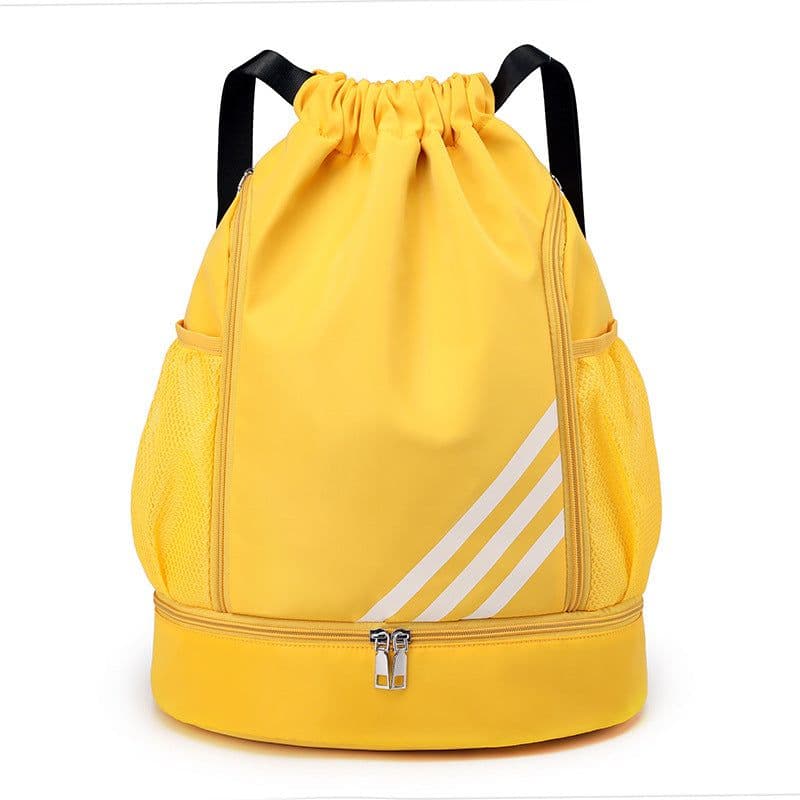 image-Oxford Cloth Drawstring Backpack Silver Gray
