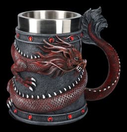 image-Bohong Golden Dragon Goblet Beer Mug, 128ml Stainless Steel