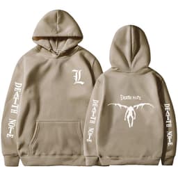 image-Tokyo Revengers 2D Print Men's Hoodie - Beige & Black 3XL