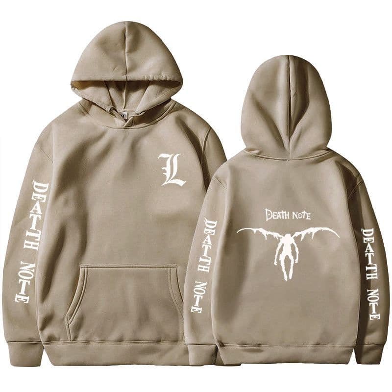 image-Tokyo Revengers 2D Print Men's Hoodie - Beige & Black 3XL