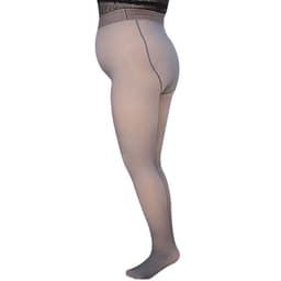 image-Women's Winter Thick Pantyhose - Coffee Translucent Large