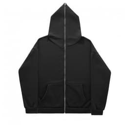 image-White Cardigan Hoodie Zipper Sweatshirt - Men's