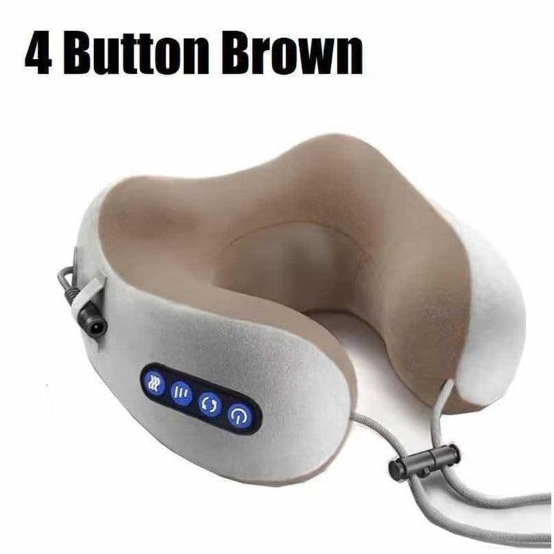 image-U-Shaped Neck Massager - Kneading Heating USB Pink