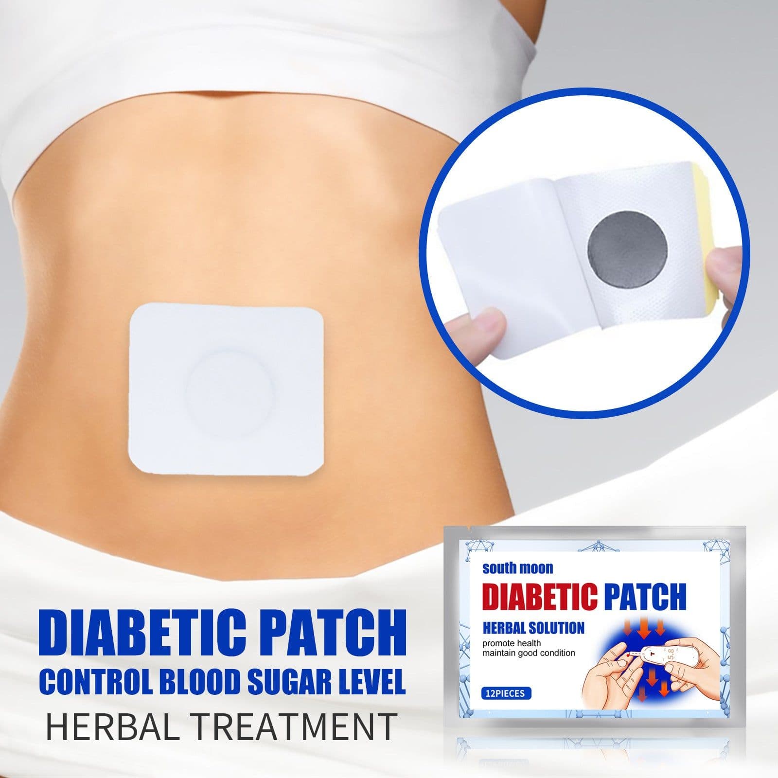 image-South Moon Sugar Soothing Navel Patch 12pcs
