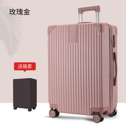 image-Aluminum Frame Luggage Trolley Bag - 24" Black