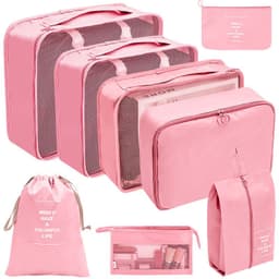 image-Travel Storage Organizer 7-Piece Set - Dark Blue