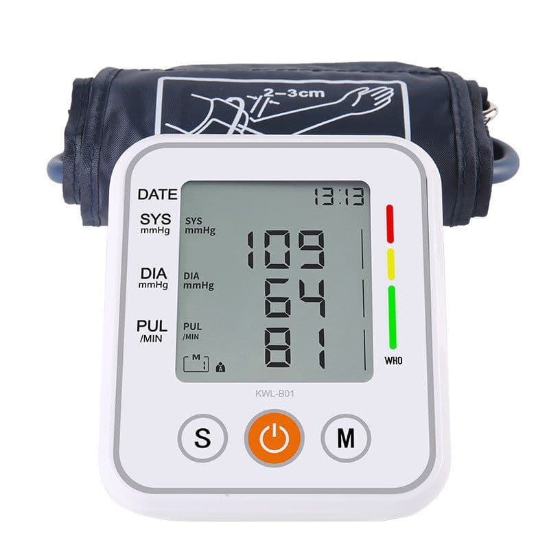 image-Vilego Arm Blood Pressure Monitor - FDA Certified, ABS Material, Black