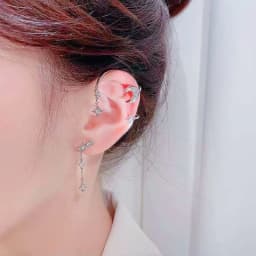 image-Moon Ear Clip Bone Conduction Earring - South Korea Design, No Piercing