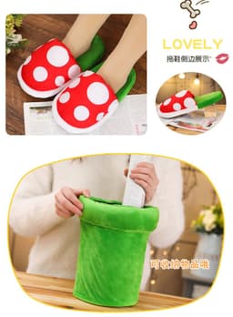 image-slippers warm home cute cotton shoes one piece dropshipping