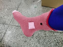 image-Christmas Knit Crocodile Socks For Kids Warm Floor Socks Shark Pattern