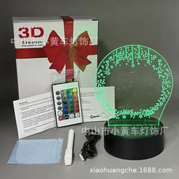 image-16-Color Remote USB 3D Night Light Erasable Graffiti Board Lamp 12*15