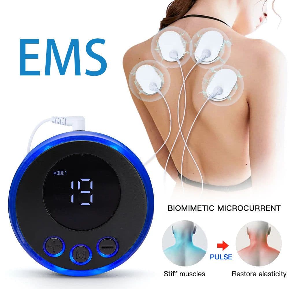 image-Portable USB Foot Massager EMS Machine with Charging Foot Pad