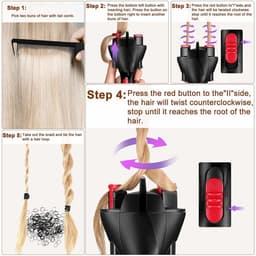 image-Cross-border Automatic Hair Braider New Children Girls Adult Braiding Machine Lazy Electric USB Braiding Twist Styler