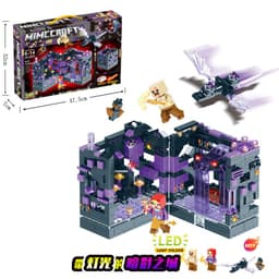 image-Lego-Compatible Minecraft Building Blocks Set - Cave & Tree House