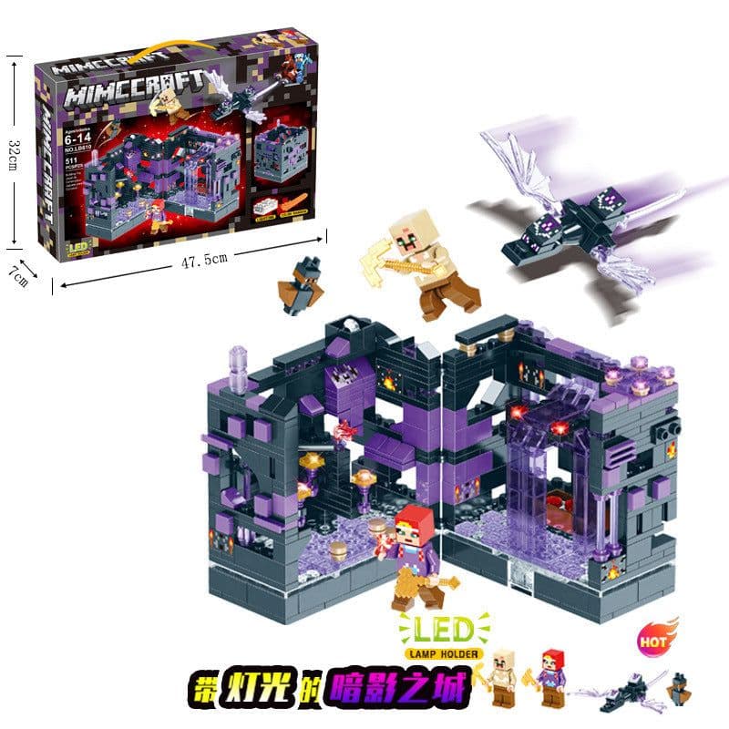 image-Lego-Compatible Minecraft Building Blocks Set - Cave & Tree House