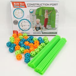 image-DIY Bead Tent House Building Blocks Toy