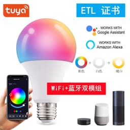 image-Smart graffiti light bulb alexa Google home voice control mobile phone app control wifi smart light bulb