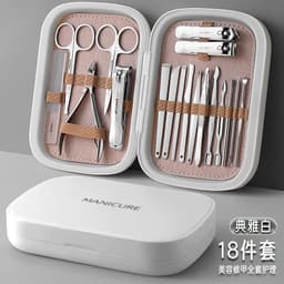 image-New Stainless Steel Nail Clippers Set - Manicure Pedicure