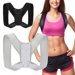 image-Border Traveler Adjustable Breathable Posture Correction Belt Back Brace