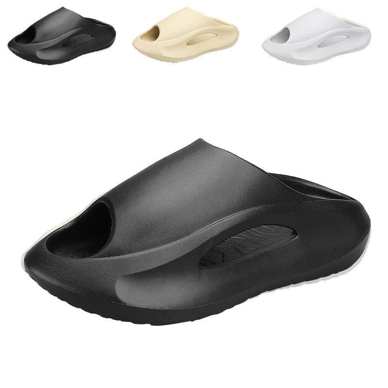 image-Shit feeling slippers men's summer outdoor wear trend non-slip outdoor sports soft bottom beach shoes slippers men's sandals