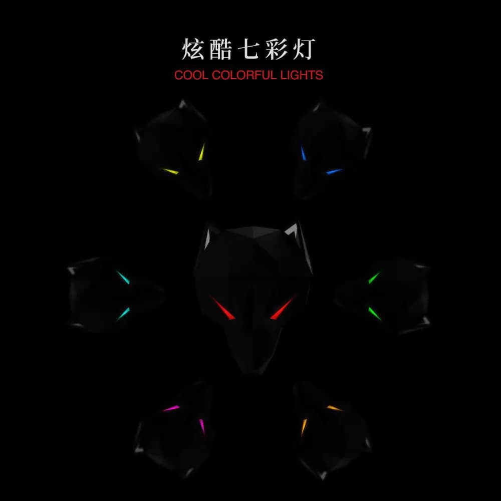 image-2021 new wolf wolf humidifier USB mini colorful lights indoor desktop air purification hydrating spray moisturizing