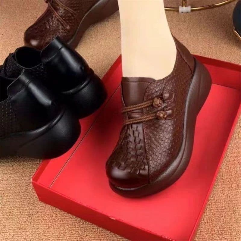 image-Songjing Garden Platform Shoes - Black Super High Heel