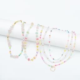 image-NAJU Stackable Necklace - Pearl Chain Korean Style